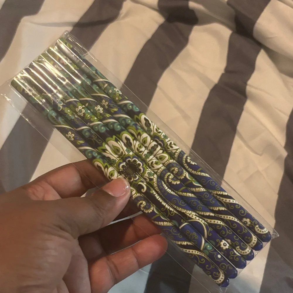 Vera Bradley Blue Pencil Case
